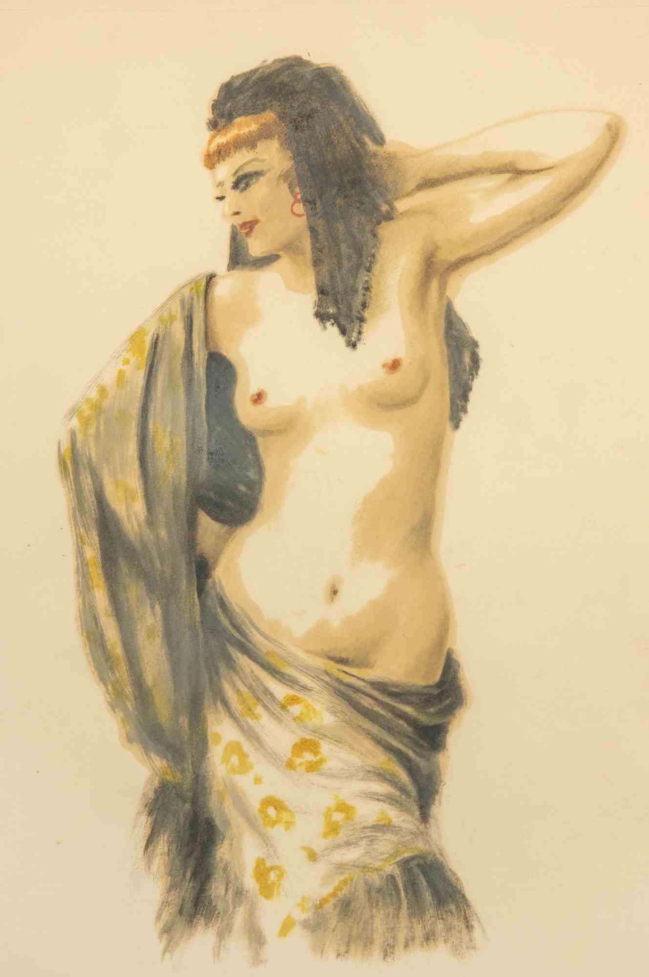 Anita - Monotype attr. to Daniel Girard - Early 20th Century