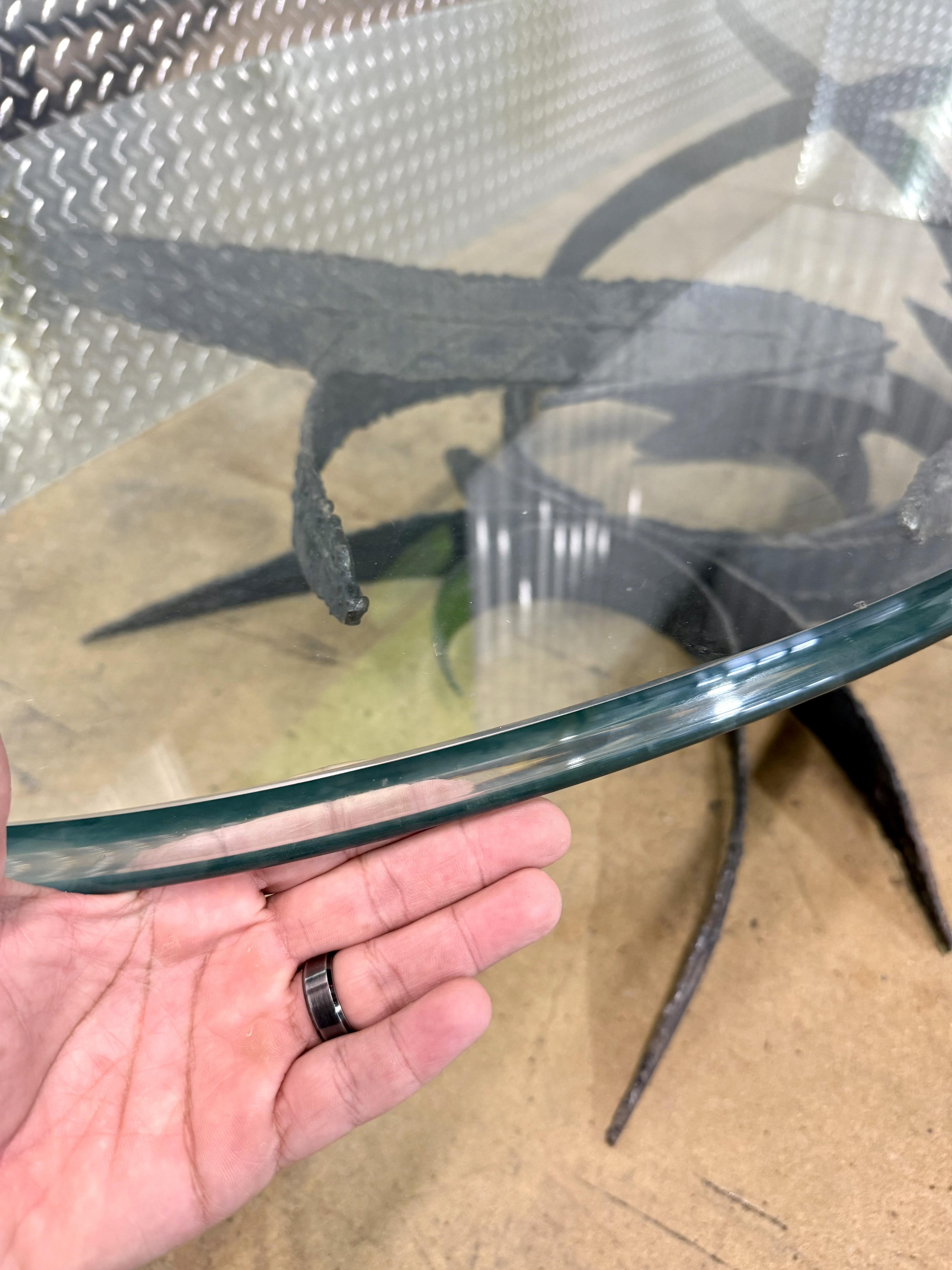 Daniel Gluck Cocktail Tables Brutalistas Acero de corte en venta