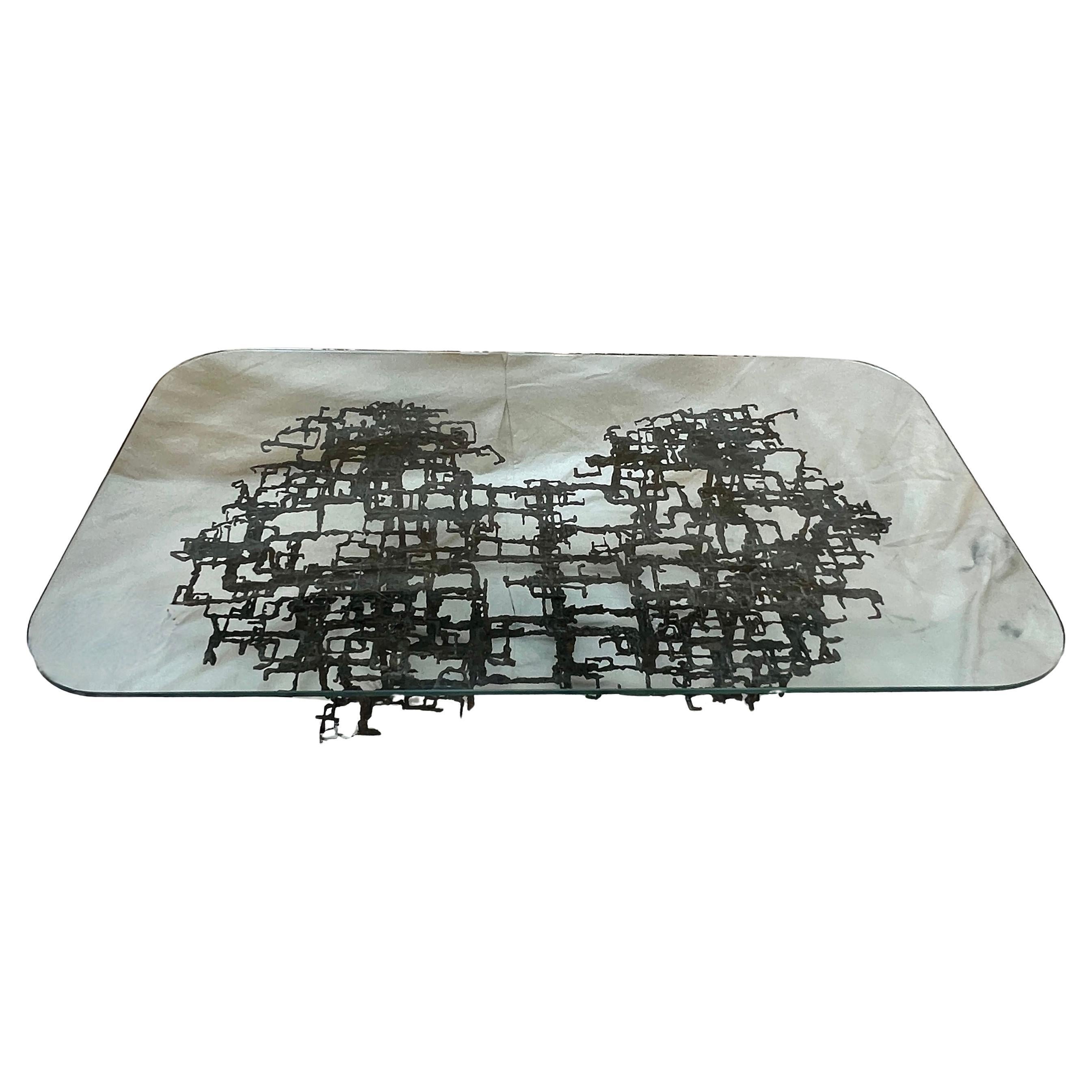 Mid-Century Modern Daniel Gluck Handcraft Brutalist Mid Century Cocktail Tables en vente