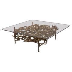 Daniel Gluck "Maze" Coffee Table in Bronze 1969