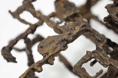 Daniel Gluck Sculptural Coffee Table in Bronze, 1970s