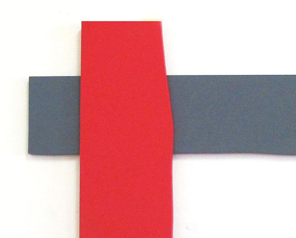 Grid #3, 2020 (Abstraktes Gemälde) (Braun), Abstract Painting, von Daniel Göttin