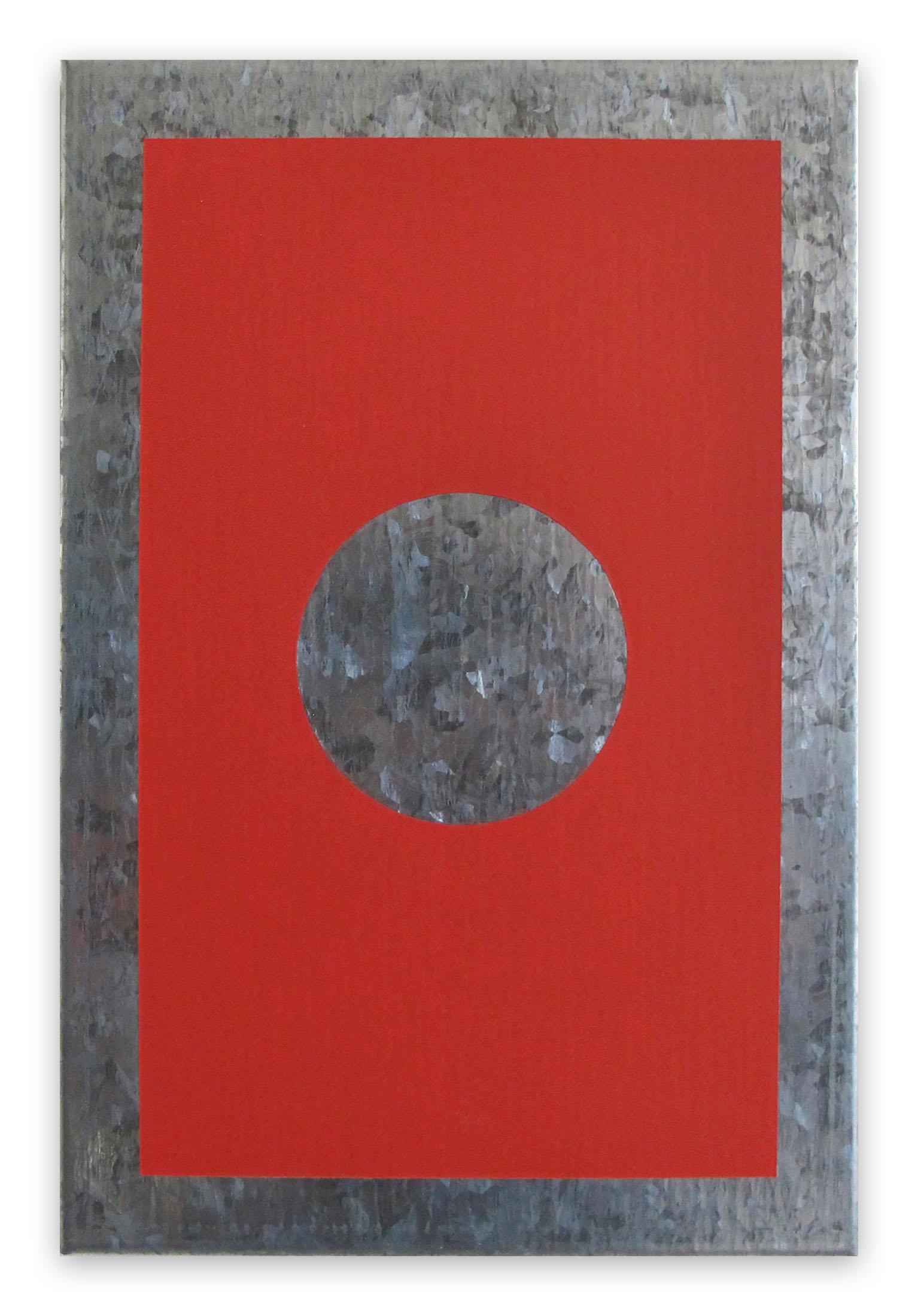 O1A-B, 2018 (Abstraktes Gemälde) – Painting von Daniel Göttin