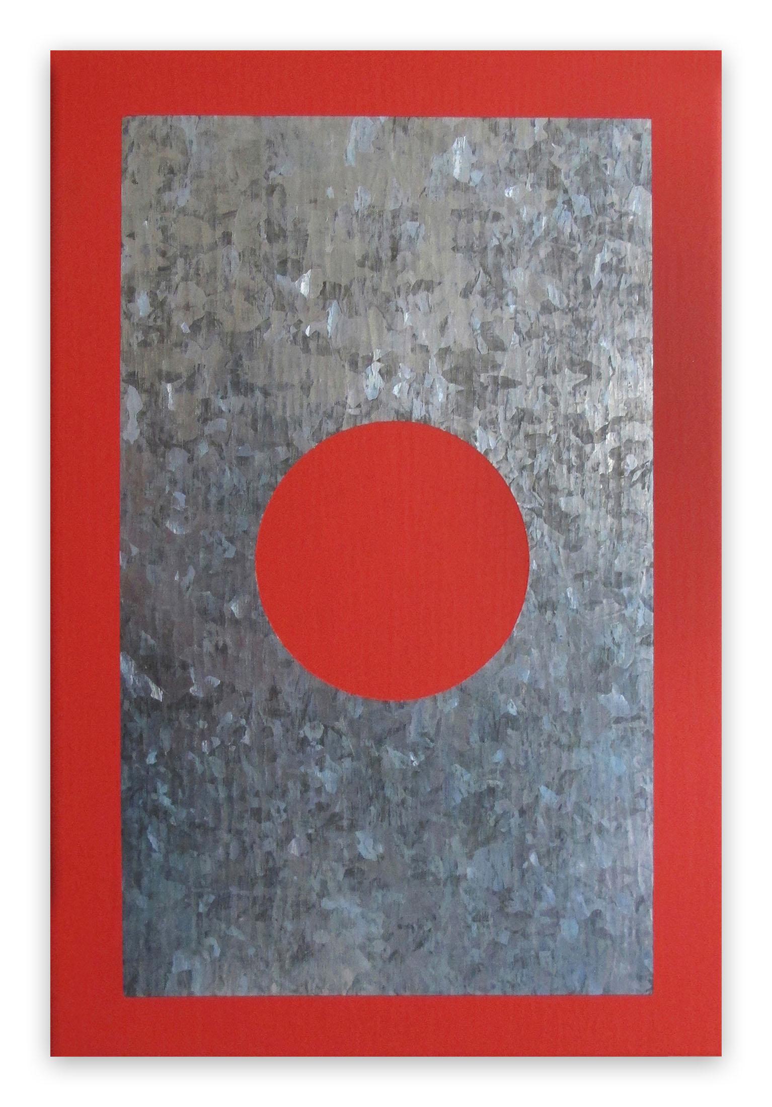 O1A-B, 2018 (Abstraktes Gemälde) (Braun), Abstract Painting, von Daniel Göttin
