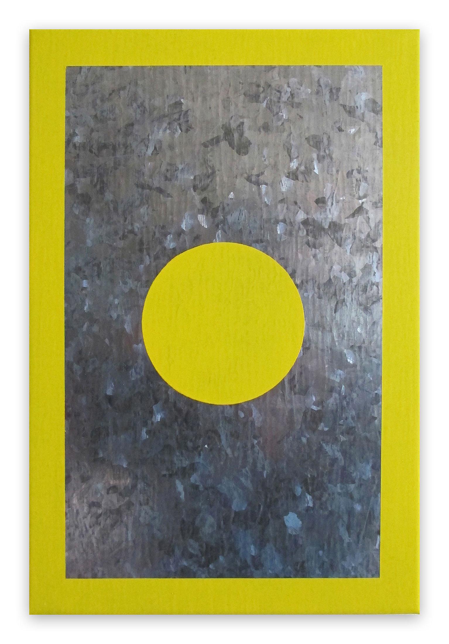 O5A-B, 2018 (Abstraktes Gemälde) (Braun), Abstract Painting, von Daniel Göttin