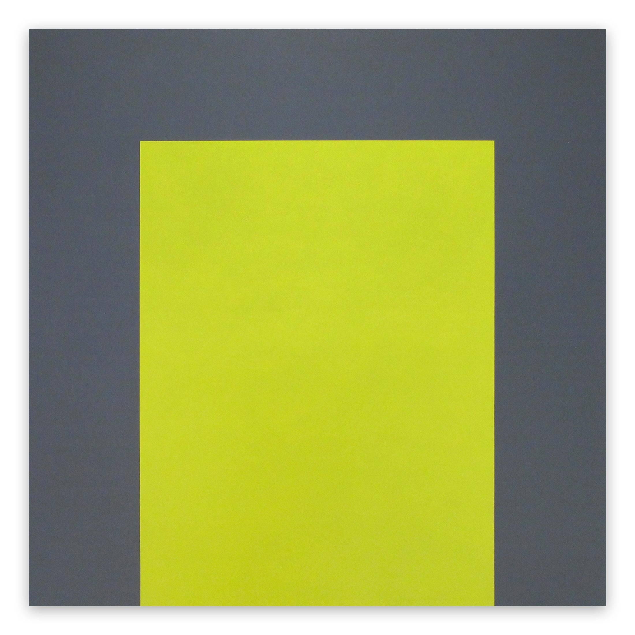 Untitled 1, 2014  (Abstract Painting)

Acrylic on MDF - Unframed

This work is one of six similar painted works, consisting of acrylic painted MDF of the same size.

Two colours are dividing the painting into two separate geometric forms.

The