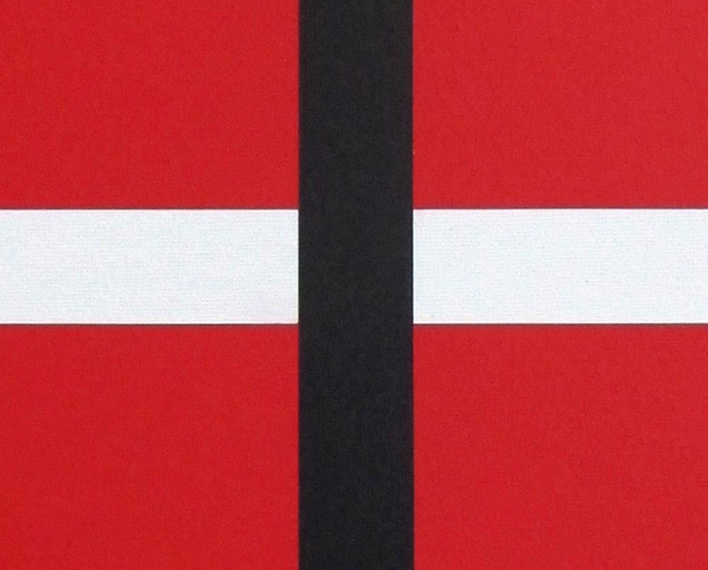 Ohne Titel 1, 2020 (Abstraktes Gemälde) (Rot), Abstract Painting, von Daniel Göttin