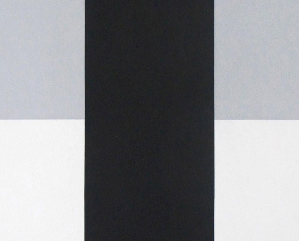 Untitled 4, 2019 (Abstract painting) - Gray Abstract Painting by Daniel Göttin