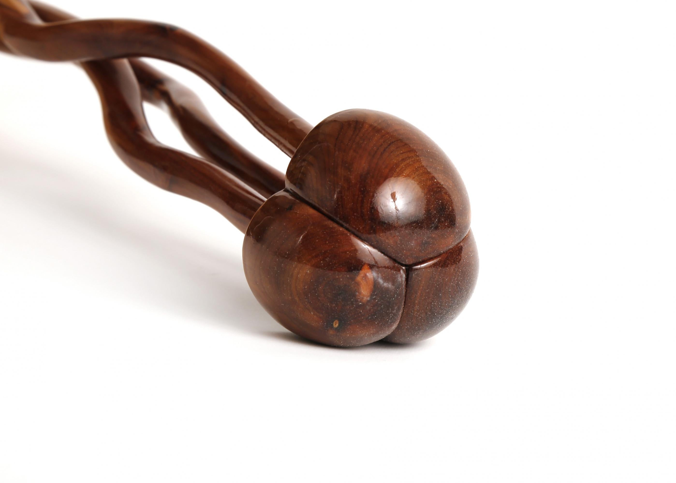 Escultura Medusa de Madera, Madera de Cedro sobre Arce, Artista Contemporáneo en venta 1