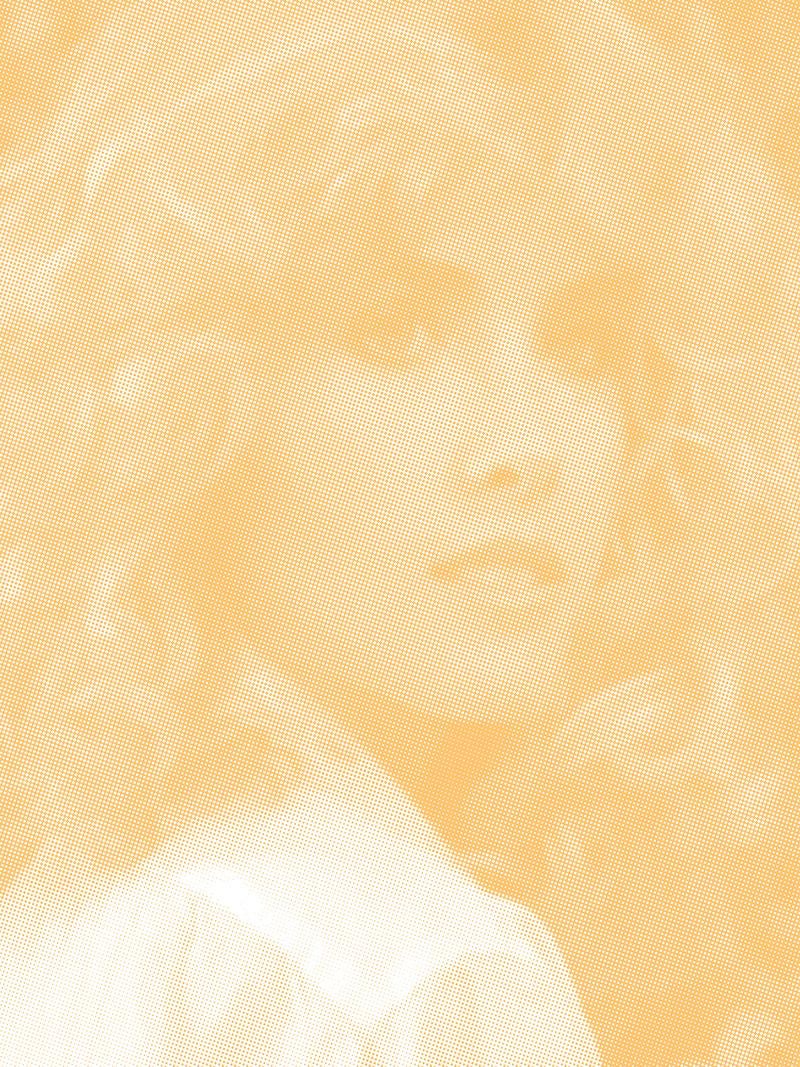 Kimberly Beck as Trish (jaune cadmium) - Print de Daniel Handal