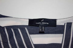 Top in cotone blu e bianco di Daniel Hechter