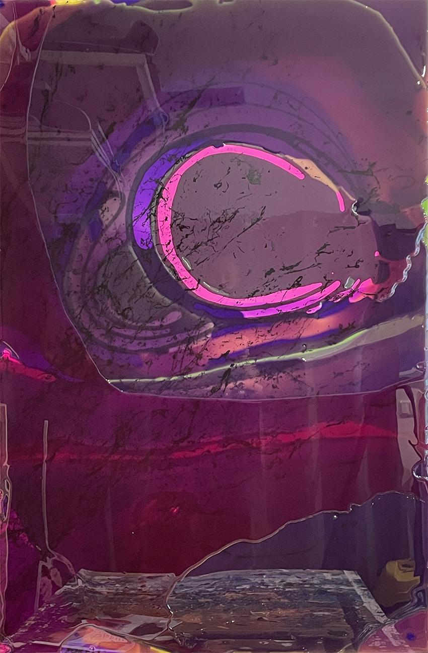 FEEL MORE WITH LESS, Freestyle Resin Art, Unique Piece, handmade - Mixed Media Art by Daniel Hellermann
