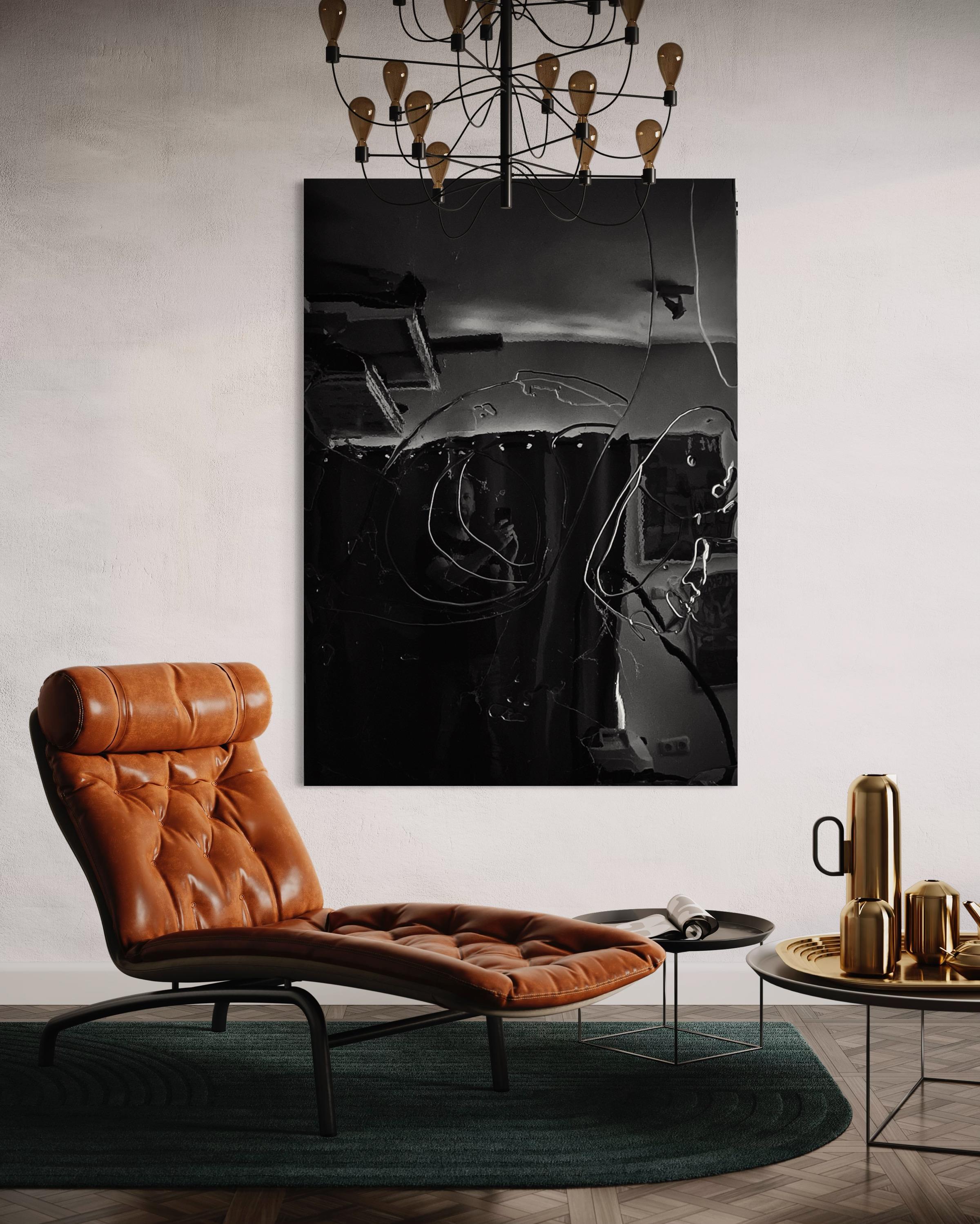 SO IN LOVE WITH , Freestyle Resin Art, Pièce unique, fait main - Abstrait Mixed Media Art par Daniel Hellermann