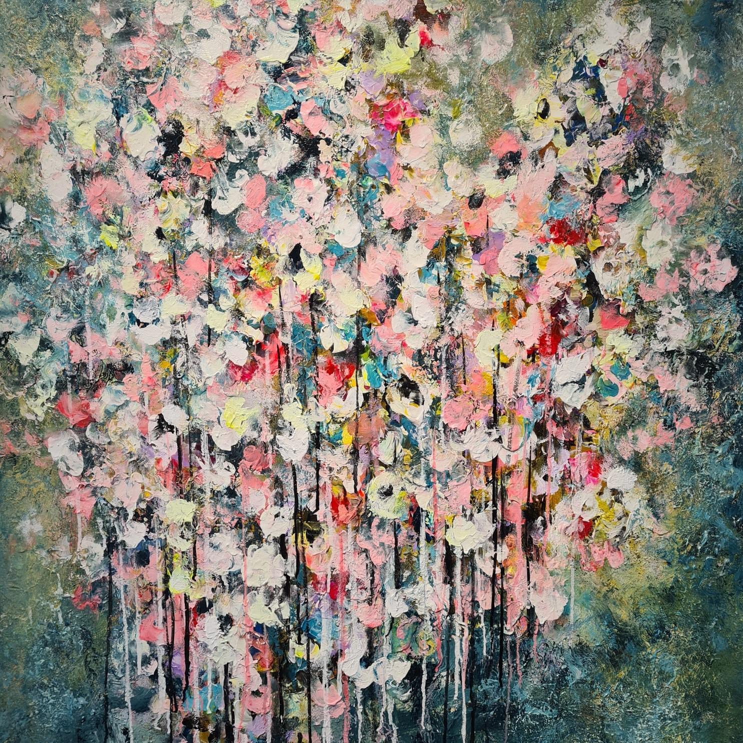 Daniel Hooper Abstract Painting - Wild Flowers