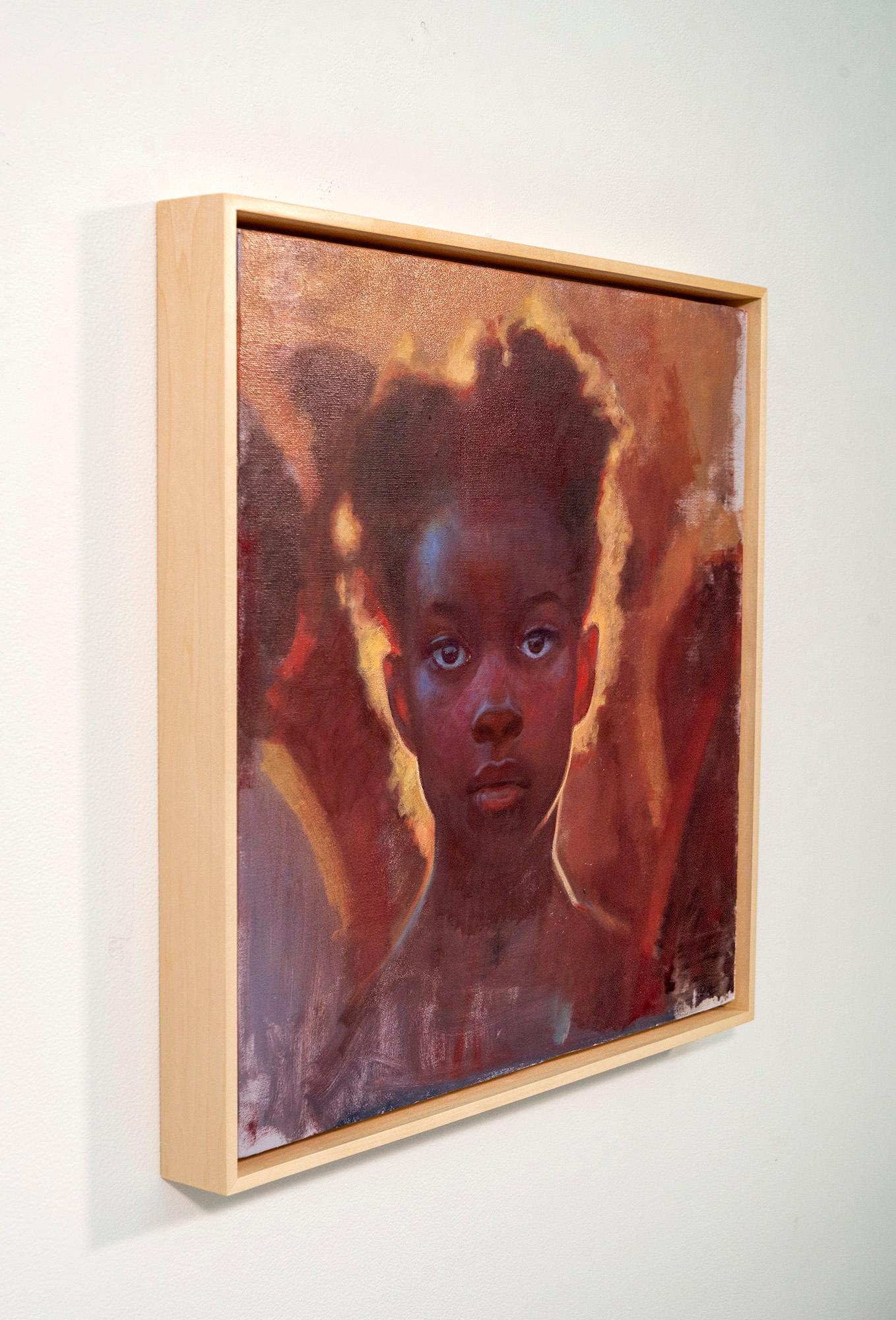 Twilight #1 - contemporary, figurative, portrait, oil on canvas - Painting Realismo di Daniel Hughes