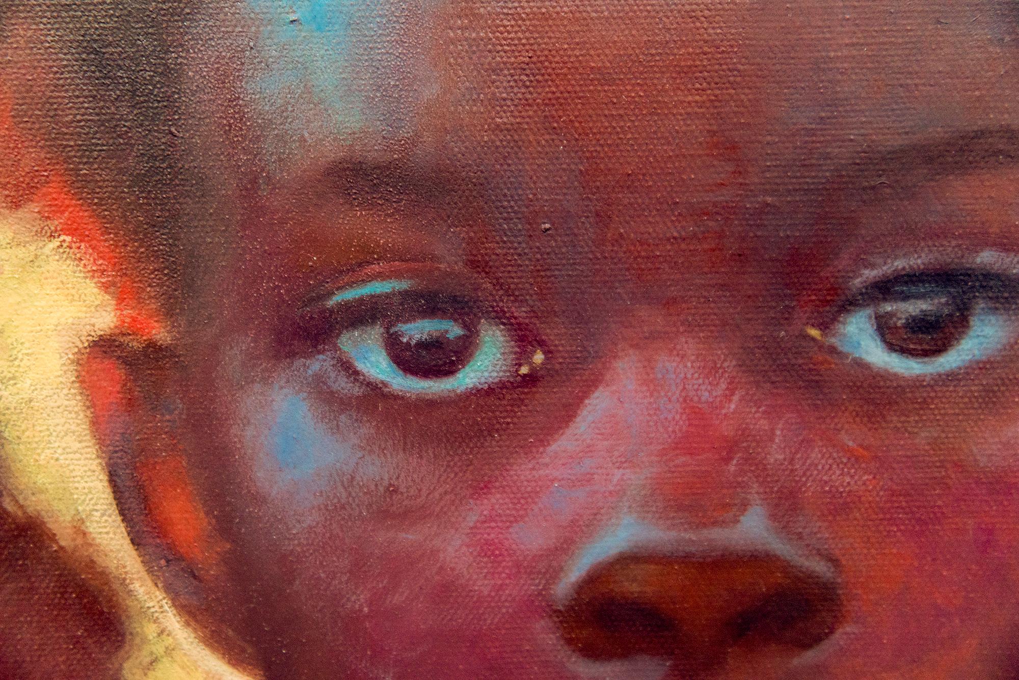 Twilight #1 - contemporary, figurative, portrait, oil on canvas in vendita 2