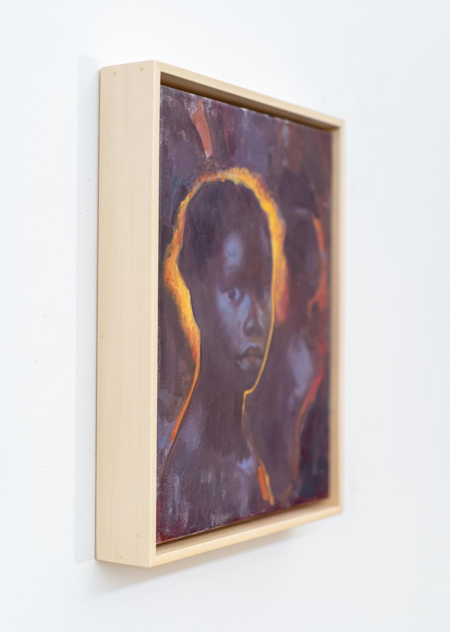 Twilight #2 - contemporary, figurative, portrait, oil on canvas - Realist Painting by Daniel Hughes
