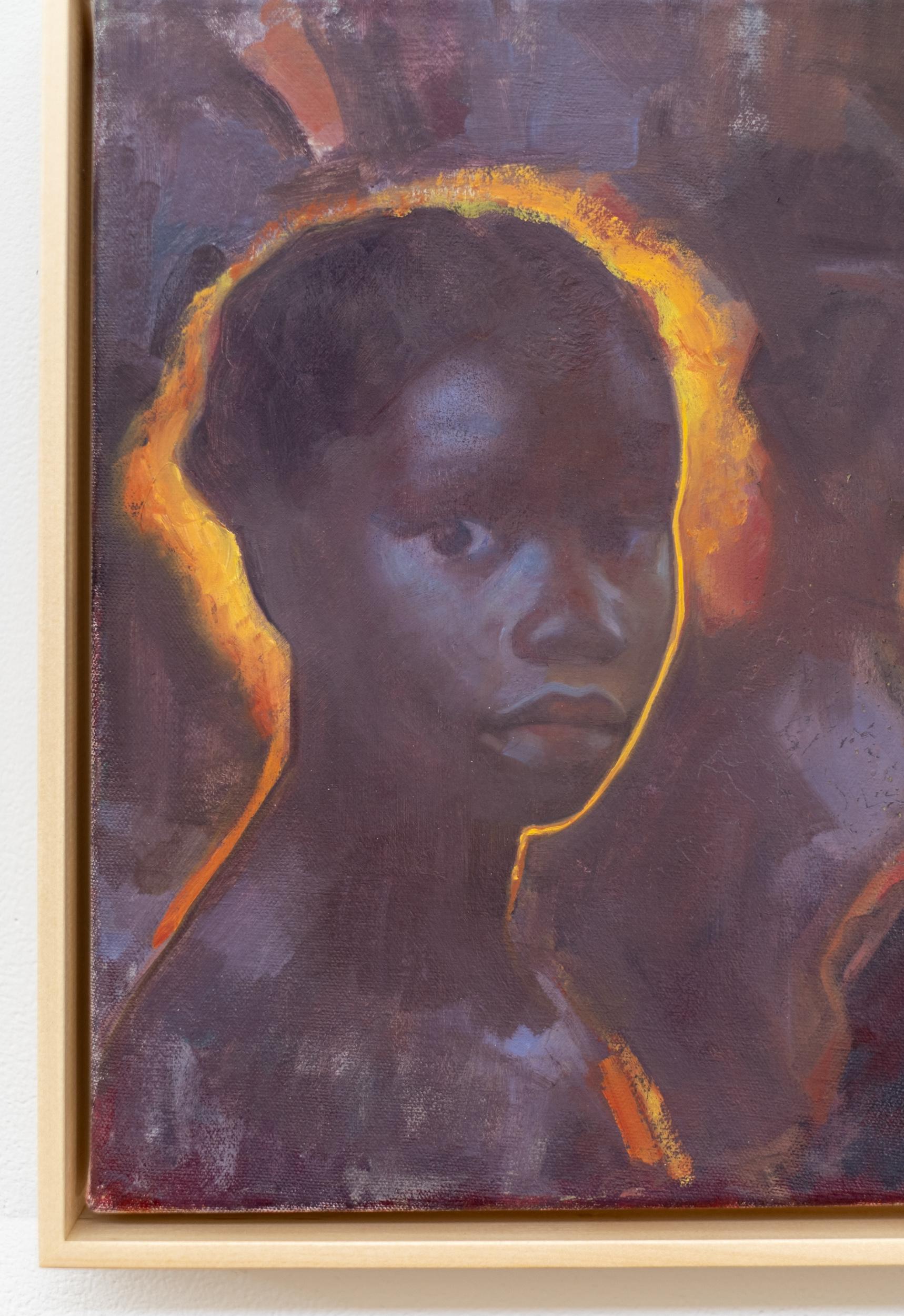 Twilight #2 - contemporary, figurative, portrait, oil on canvas For Sale 1