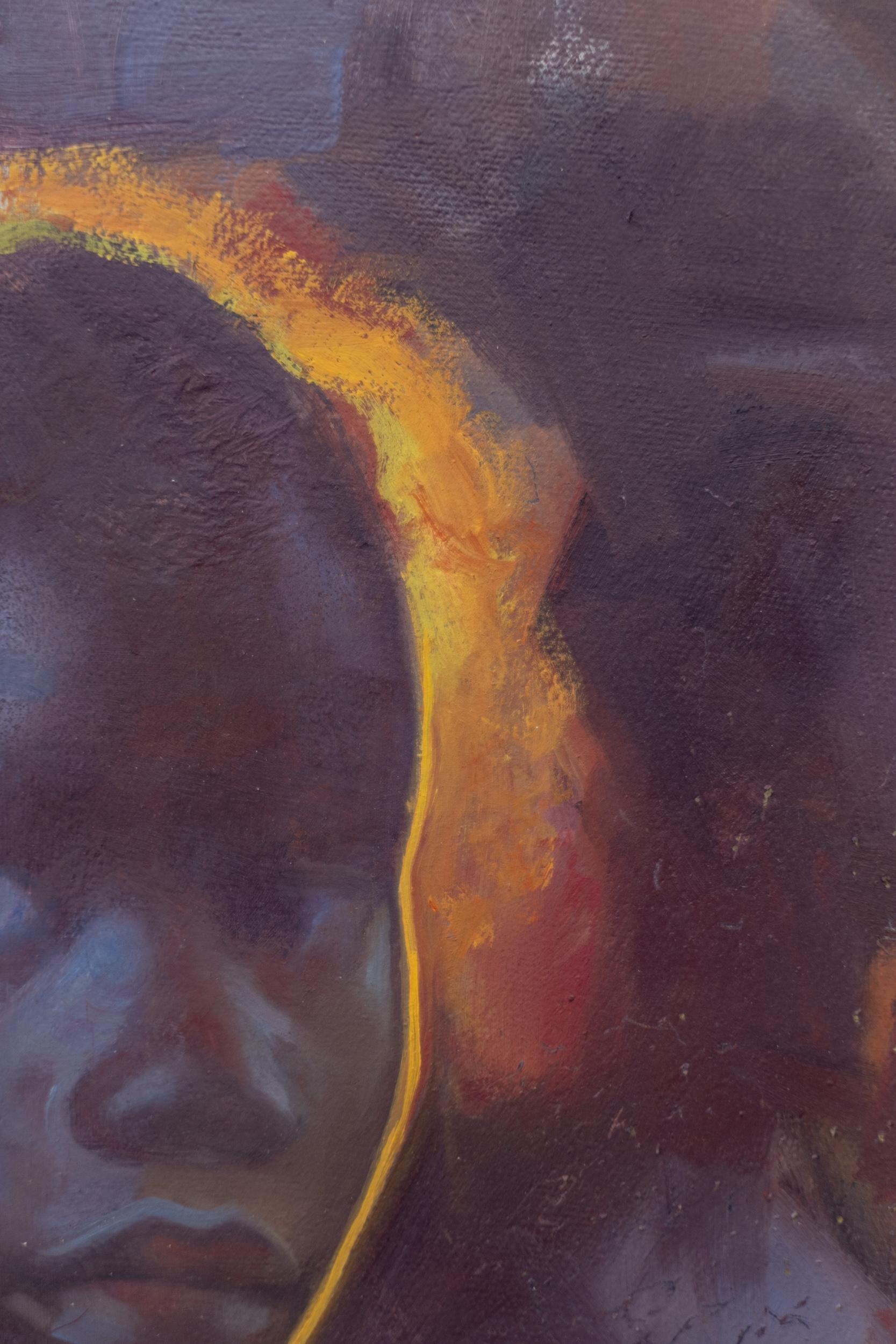 Twilight #2 - contemporary, figurative, portrait, oil on canvas For Sale 2