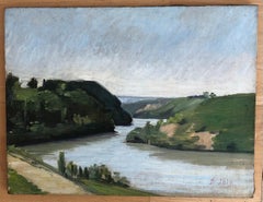 Paysage à la bordure de l'eau