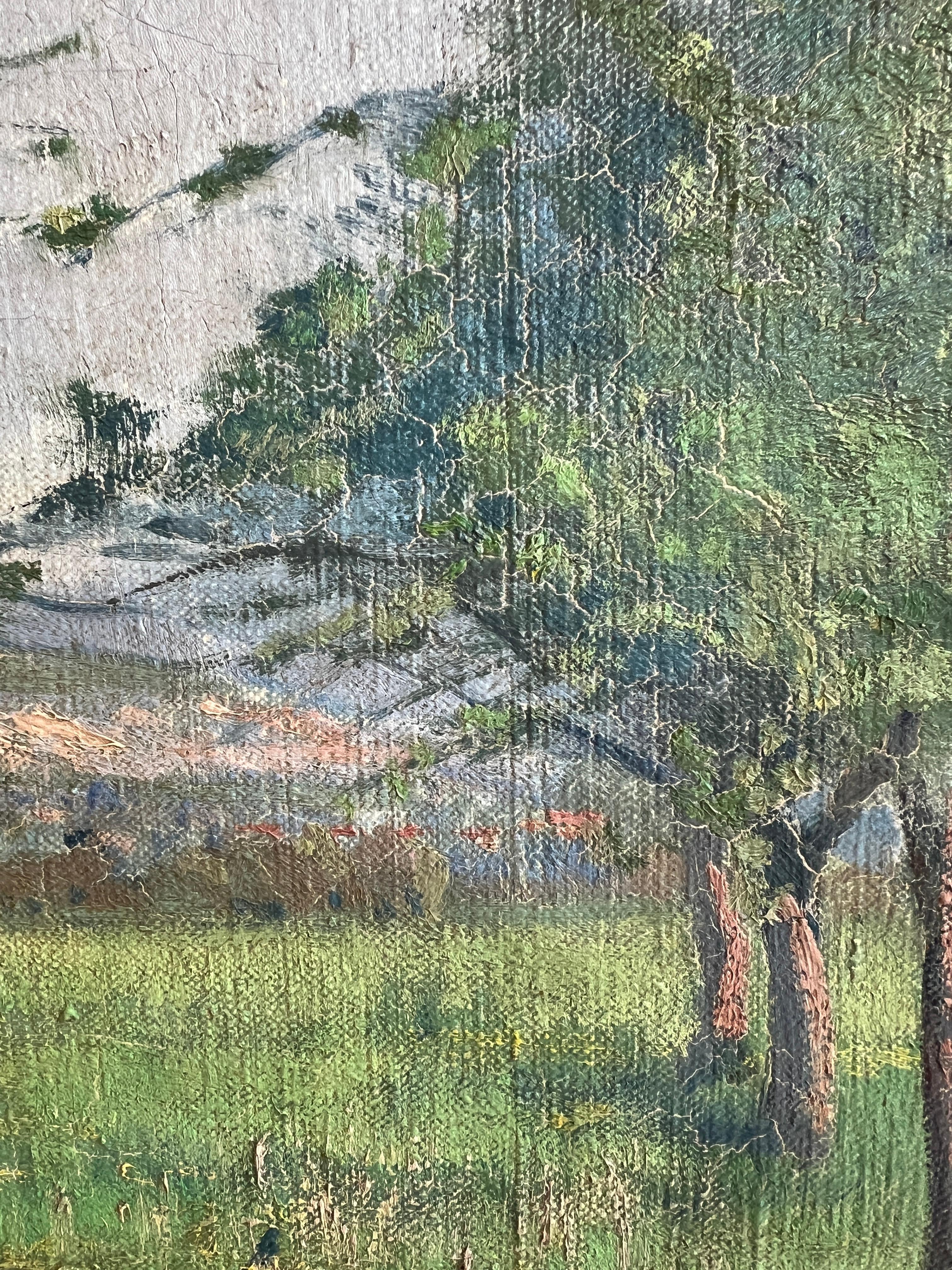 Paesaggio con frutteto in piena fioritura 1