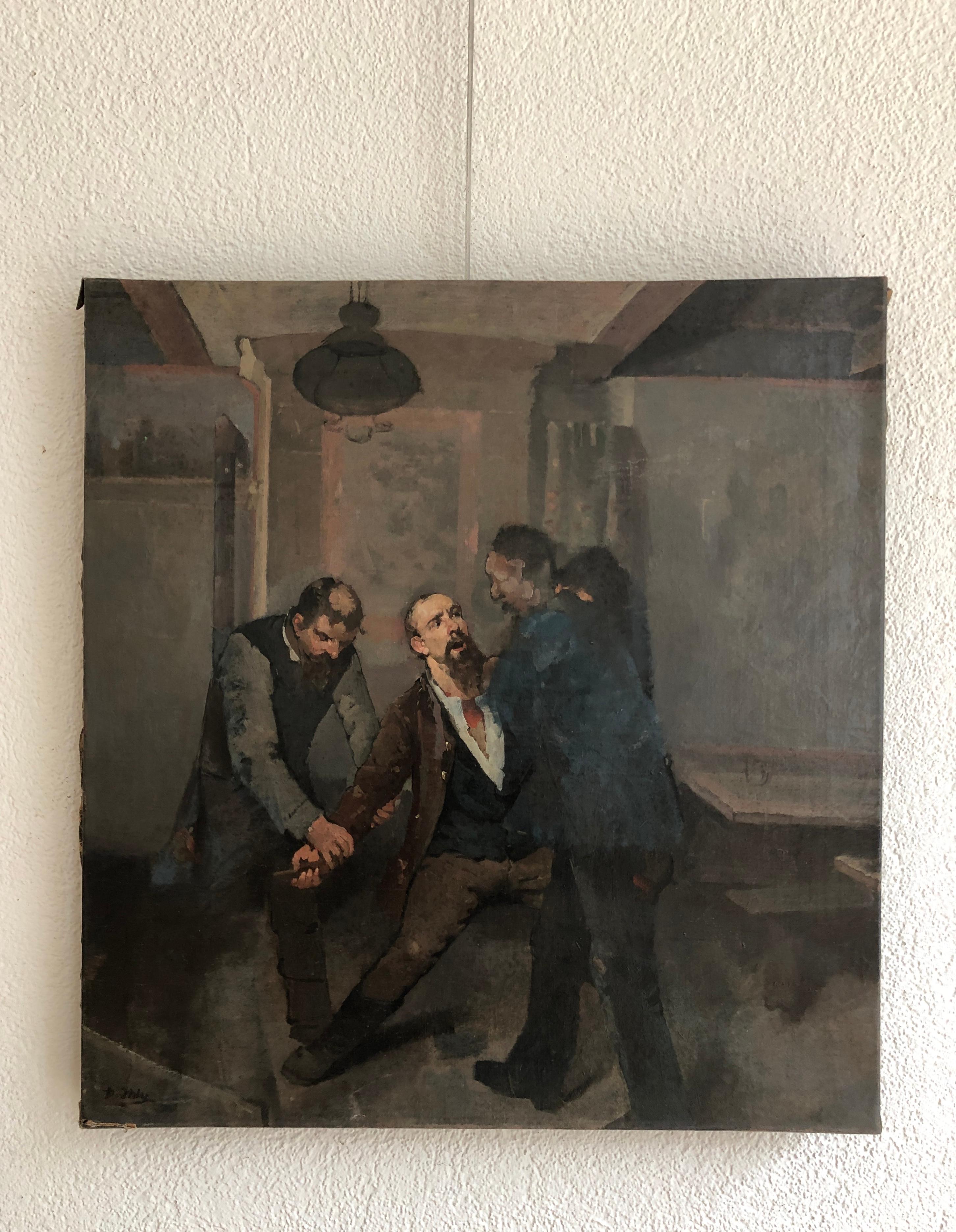 The arrest - Painting de Daniel Ihly