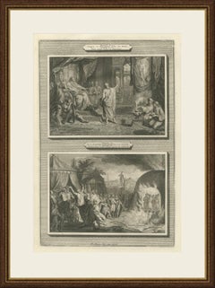 Daniele interpreta il sogno e la fornace ardente, Pieter Mortier, 1700 circa