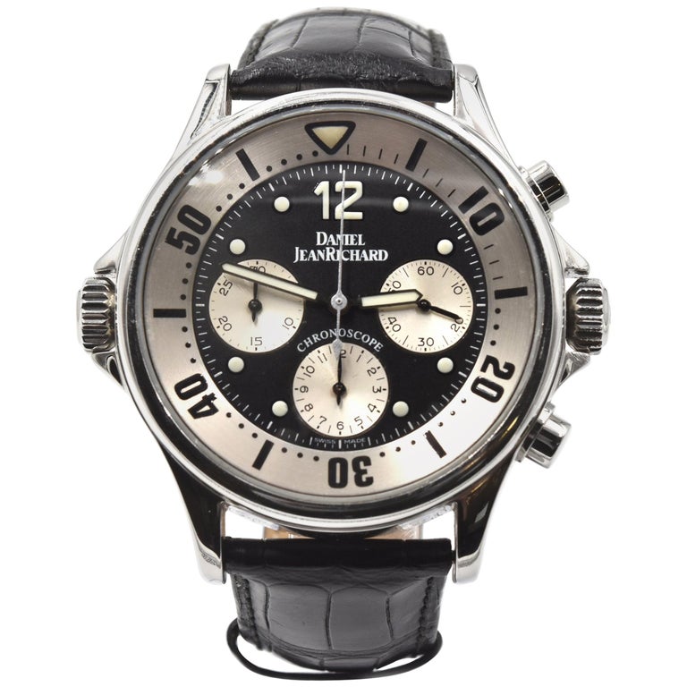 Daniel Jean Richard Chrono Stainless Steel Watch Ref 25020 at 1stDibs ...