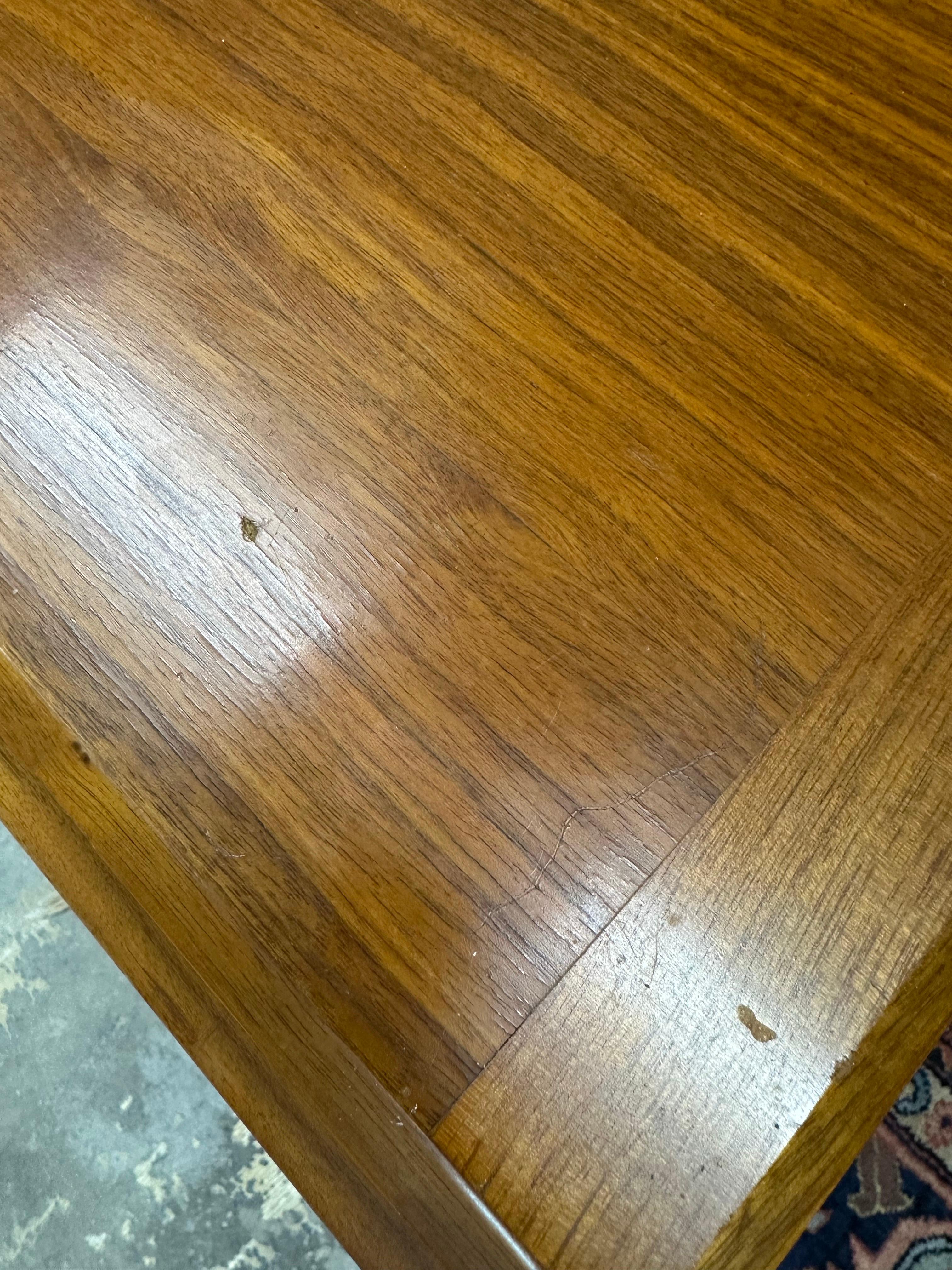 Daniel Jones Nyc Attrib. Mid Century Modern Burlwood Flip Top Server For Sale 6