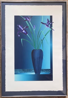 Irises in Vase - Still Life