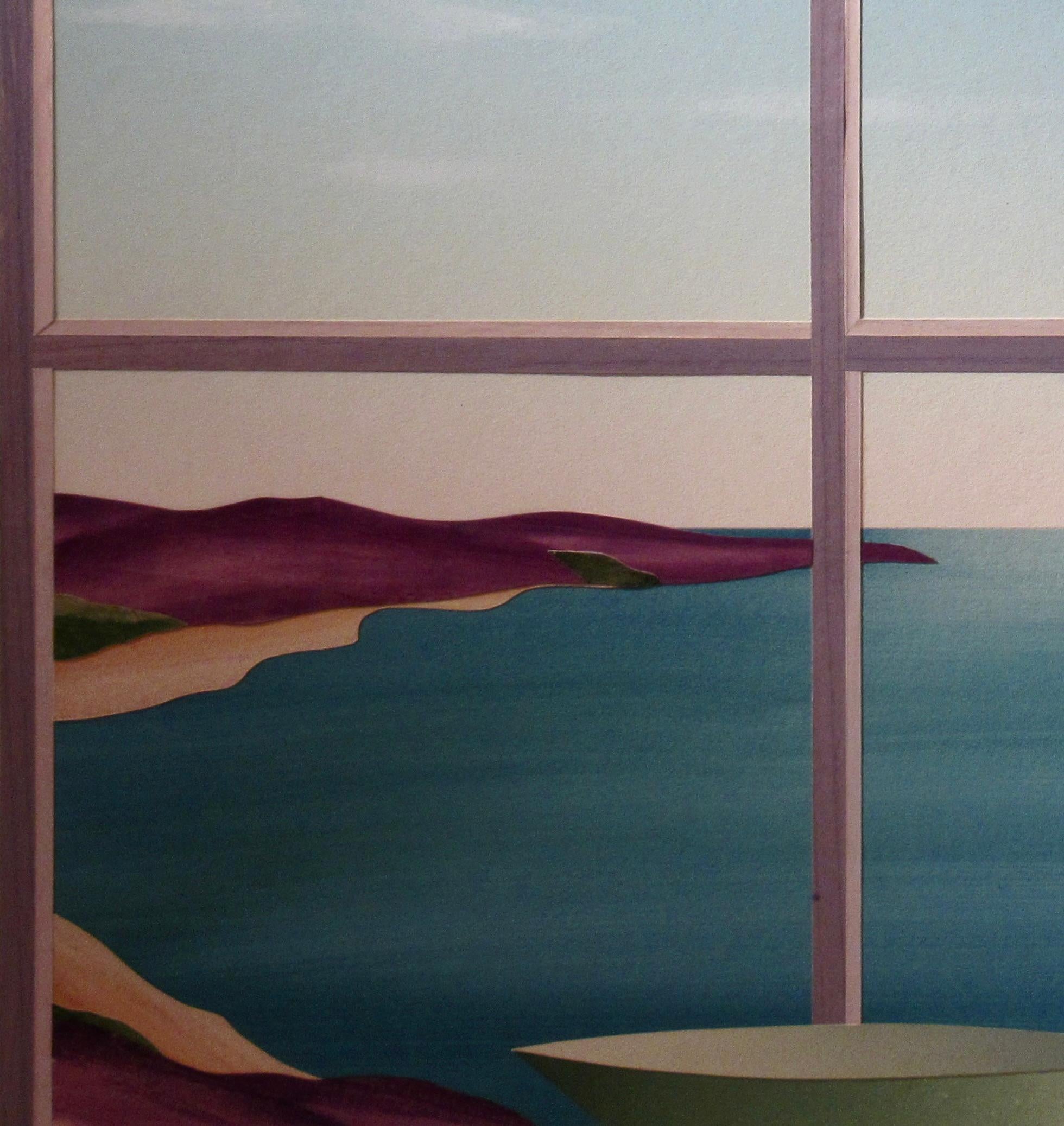 Kennett's Window High Tide (Variation #2) - Modern Mixed Media Art by Daniel Joshua Goldstein