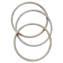 Daniel K Pulseras brazalete de diamantes en oro rosa, amarillo y gris de 18 quilates