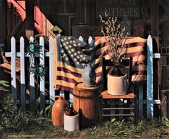Photorealist Still Life, "American Antiques"