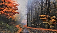 Photorealist Still Life with Fall foliage, "Morning Stillness"