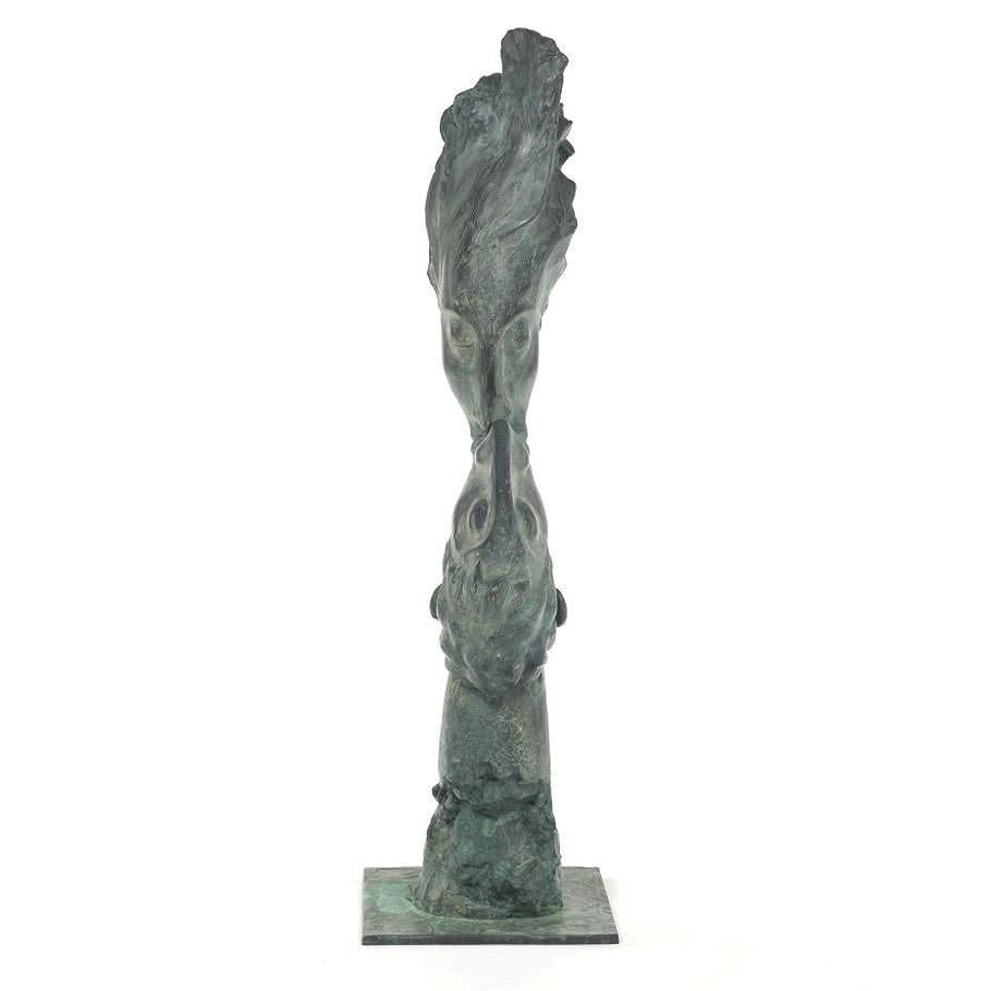 Daniel Kafri (Israel, 1945- ) Escultura de bronce patinado de un beso Moderno de mediados de siglo en venta