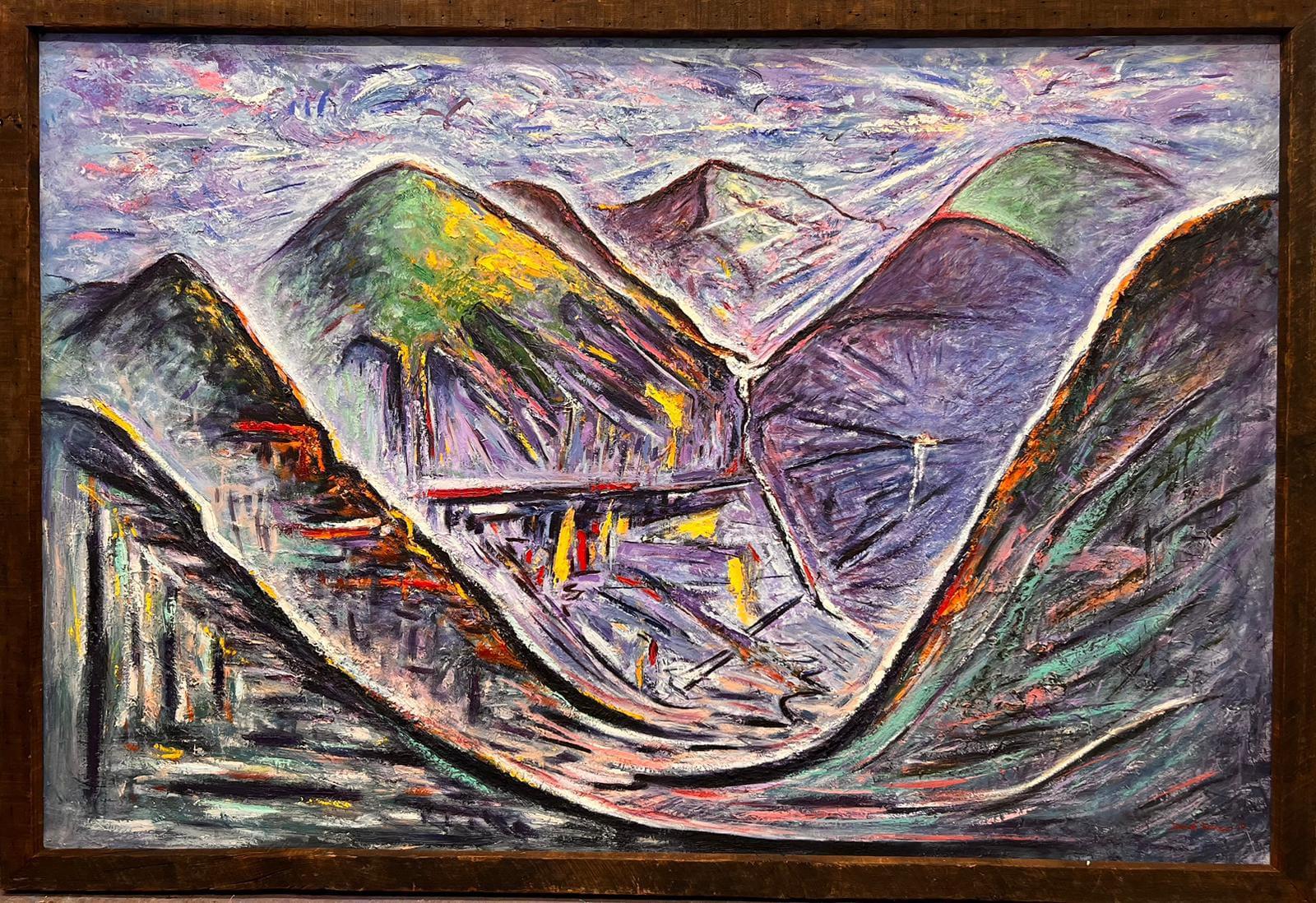  Daniel Kanow Landscape Painting – Ajax Gold