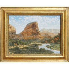 Daniel Kendrick - Peinture à l'huile "Zion Valley Utah"