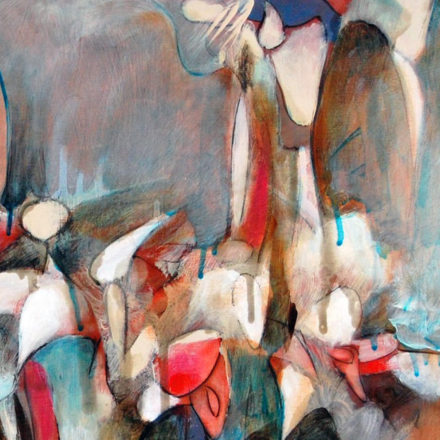 Si tratta di un dipinto ad olio astratto su pannello unico nel suo genere, realizzato dall'artista della California meridionale Daniel Ketelhut. Le sue dimensioni sono 18