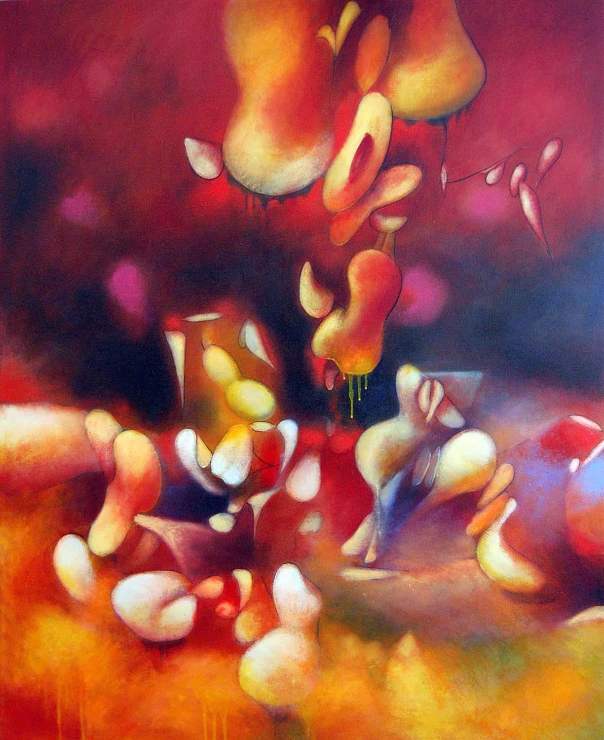 Daniel Ketelhut Abstract Painting - Abstract Oil Painting, "Jovian Ecstasy"