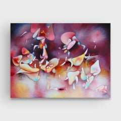 Pittura ad olio astratta, "Sweet Life" (Dolce vita)