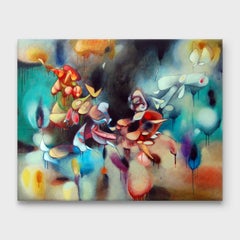 Abstract Oil Painting, "The Arrival and The Reunion"