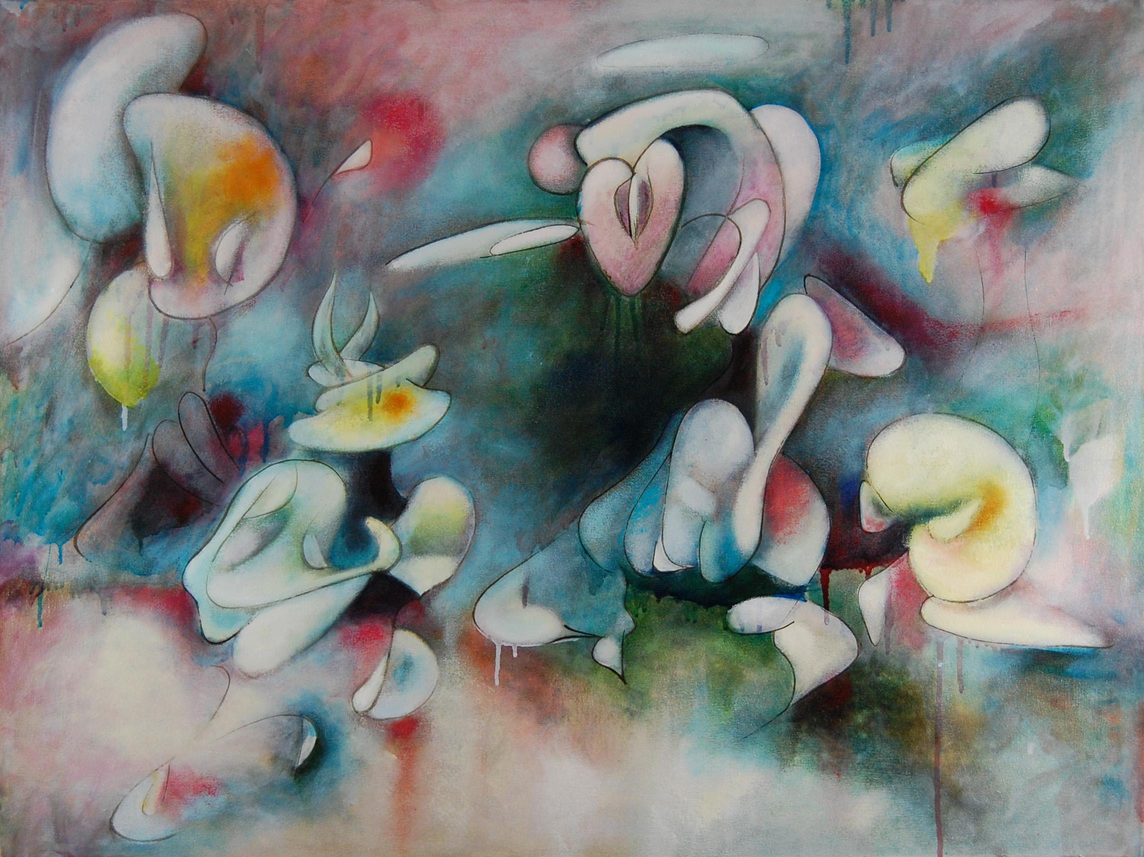 Abstract Painting di Daniel Ketelhut - Pittura astratta, "La benedizione sia su di te
