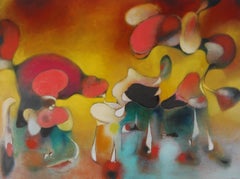 Pintura abstracta, "Levantando el velo"