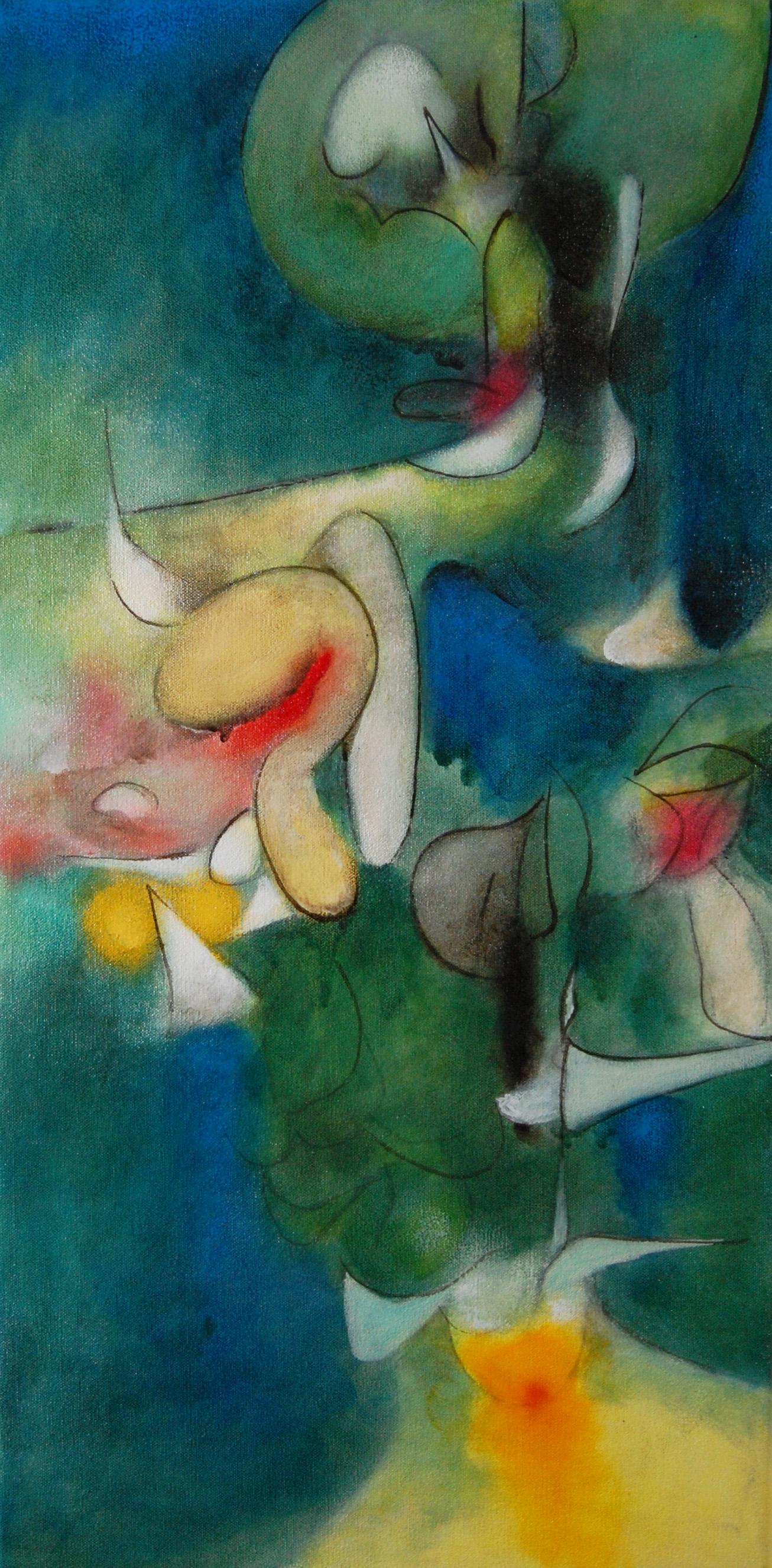 Abstract Painting, "Sky Garden - Fruiting Bodies"
