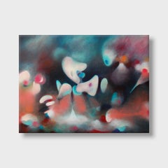 "Soft Uprising", Abstract Painting on Wood Panel, Oil Paint, 2010s