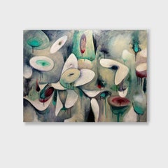 "The Carnival", Abstract Painting, Oil on Wood Panel, Unframed, 2010+