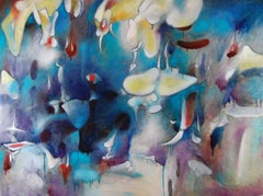 Pintura abstracta, "Bajo otro océano"