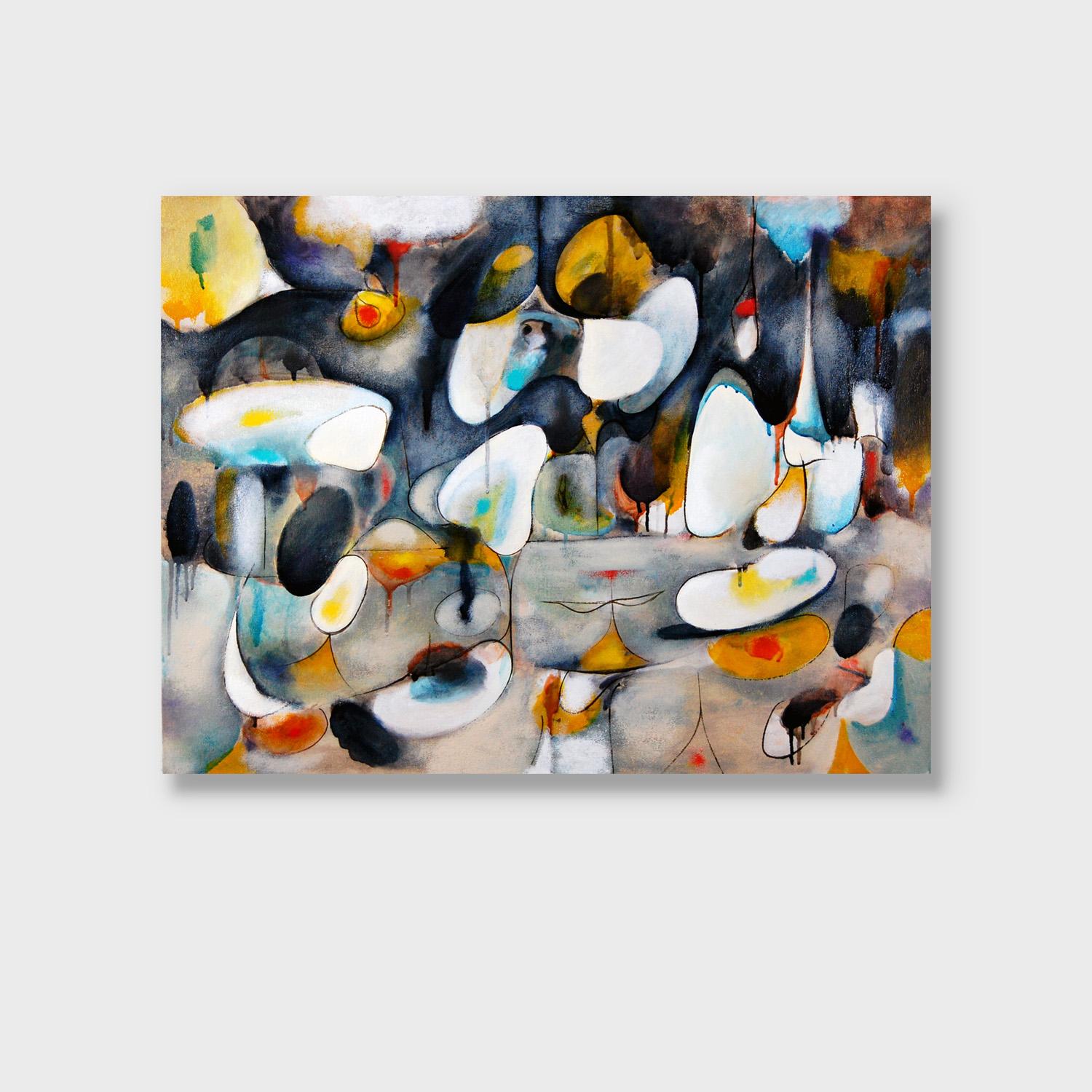 Alien-Landschaft 8 (Braun), Abstract Painting, von Daniel Ketelhut