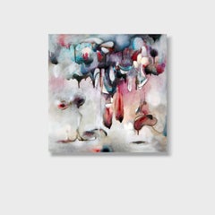 "Prelude to a Summoning", Abstract Oil Painting on Wood Panel, 2010+