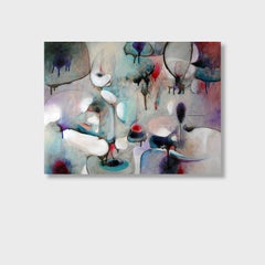 "The Eternal Now", Abstract Oil Painting on Wood Panel, Unframed, 2010+